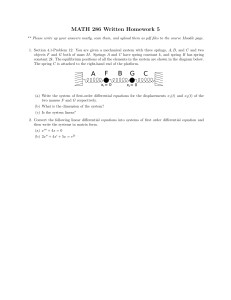 MATH 286 Homework 5: Differential Equations Problems