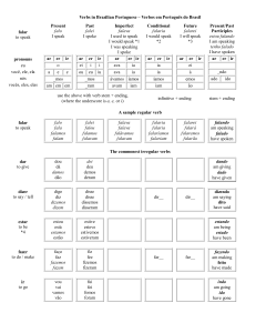 Conjuga&ccedil;&otilde;es de Verbos em Portugu&ecirc;s Brasileiro - Guia de Refer&ecirc;ncia