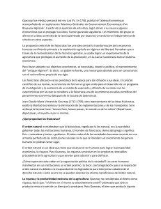 Fisi&oacute;cratas: Teor&iacute;as Econ&oacute;micas y Propuestas