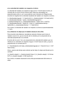 Velocidad Relativa: Problema de Nadador en R&iacute;o