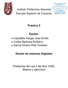 Practica 2: Ejercicios VHDL del cap 2