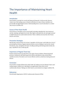 Heart Health Essay