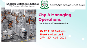 Gr 12 Business Lesson: Managing Operations