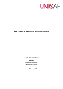 The Role of Self-Motivation in Academic Success
