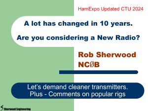 HamExpo 2024: Choosing a New HF Radio
