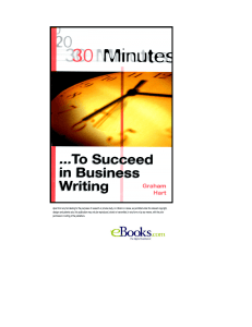 30 Minutes to Succeed in Business Writing Guide