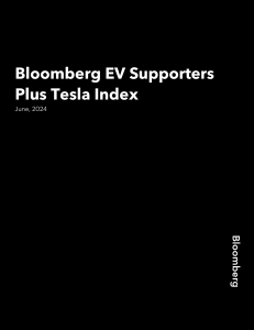 Bloomberg EV Supporters Plus Tesla Index Methodology June 2024