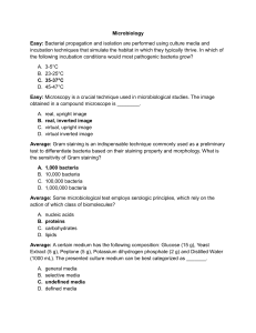 Microbiology Multiple Choice Questions Quiz