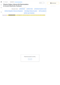 Physics Galaxy Volume IIIA: Electrostatics & Current Electricity
