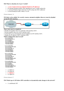 Networking Exam Questions & Answers