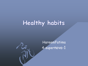 Healthy Habits Presentation