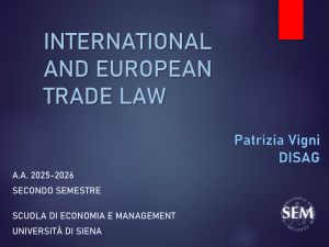 International and European Trade Law: MFN in GATS