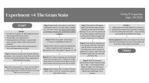 Experiment #4 The Gram Stain