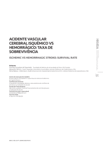 Taxa de sobreviv&ecirc;ncia: AVC isqu&ecirc;mico vs hemorr&aacute;gico