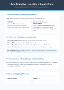 Guia Educativo: Log&iacute;stica e Supply Chain