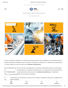 Sistemas Mecatr&oacute;nicos: Definici&oacute;n, Componentes y Aplicaciones