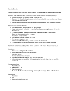 Osmotic Diuretics: Mannitol Mechanism & Clinical Use