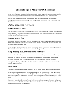 25 Simple Tips to Make Your Diet Healthier