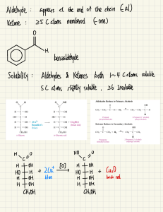 Aldehydes and Ketones: Structure, Solubility, Reactions