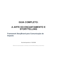 Guia Completo: Arte do Encantamento e Storytelling - Framework StoryBrand