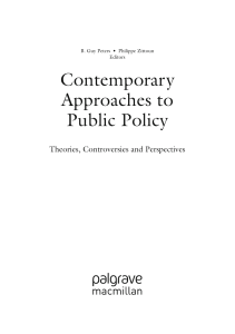 Institutionalism and Public Policy: Theories, Controversies, Perspectives