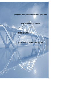 Gu&iacute;a del Curso de Est&aacute;tica - Ingenier&iacute;a Industrial
