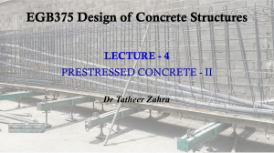 EGB375 Lecture 4: Prestressed Concrete II