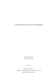 Consumable Actant Networks: ANT in Architecture
