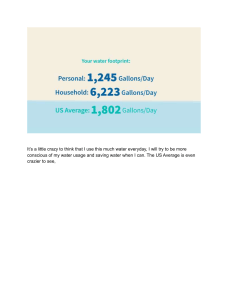 Personal Water Footprint Infographic