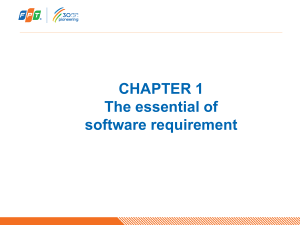 Chapter 1: Software Requirements Essentials