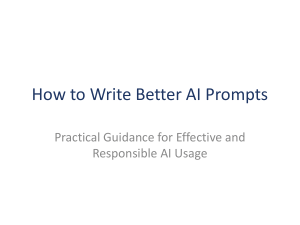 How to Write Better AI Prompts