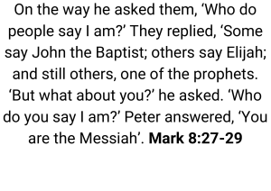Mark 8:27-29: Peter Confesses Jesus as Messiah