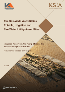 Site-Wide Wet Utilities Storm Drainage Calculation Report