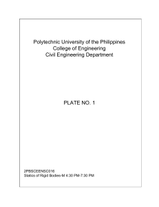 Statics of Rigid Bodies - PUP Civil Engineering