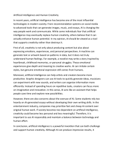 AI and Human Creativity: Balancing Technology and Innovation