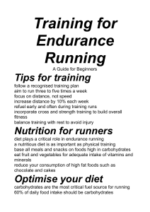 Training for Endurance Running: Beginner's Guide