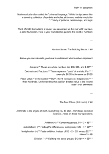 Math for Beginners: Foundational Guide to Numbers and Arithmetic