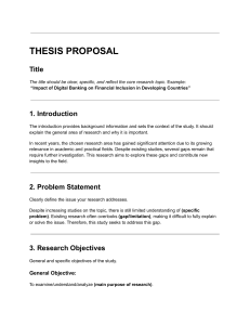 Thesis Proposal Template