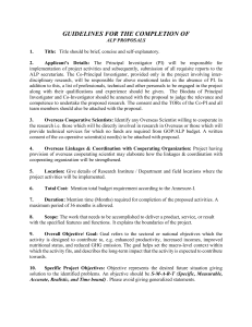ALP Proposal Guidelines: Steps for Research Submission