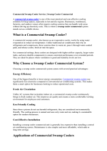 Commercial Swamp Cooler Service & Benefits Guide