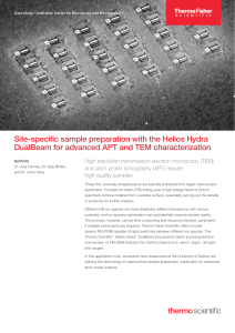 Site-Specific Sample Prep with Helios Hydra DualBeam for APT & TEM