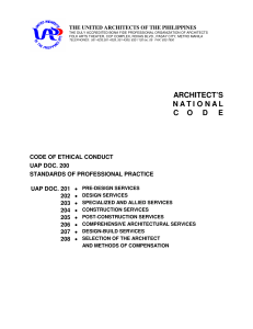 Architect's National Code: Ethical Conduct & Professional Practice