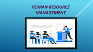 Human Resource Management Concepts