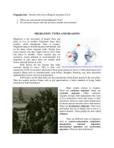 Migration: Types and Reasons - Educational Guide