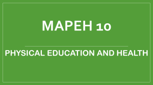 MAPEH 10 Lesson Plan: Recreation & Hiking