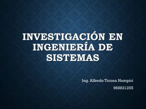 Investigaci&oacute;n en Ingenier&iacute;a de Sistemas: M&eacute;todos y Procesos