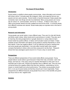 The Impact of Social Media on Young People