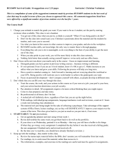 BUS360W Survival Guide: 16 Student Tips