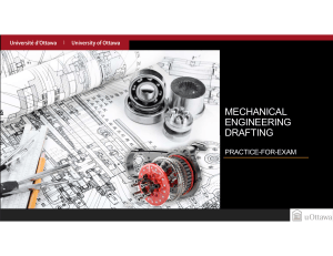 Mechanical Engineering Drafting Practice Exam
