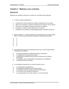 Exercices Chapitre 4 Mat&eacute;riaux Sous Contrainte